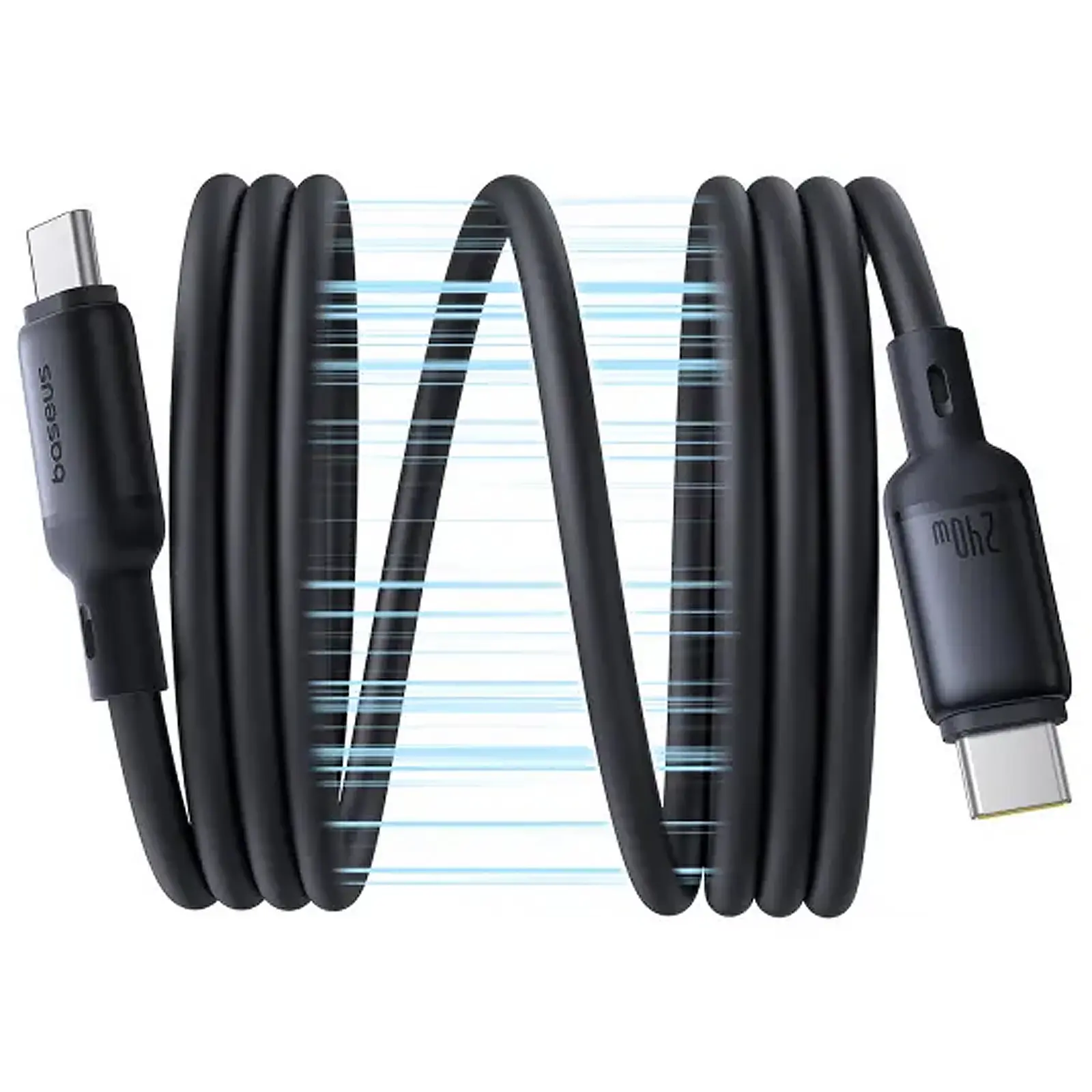 Дата кабель Baseus PicoGo Type-C to Type-C 240W (1m) (E04233), Cosmic Black 1, купить оптом с доставкой