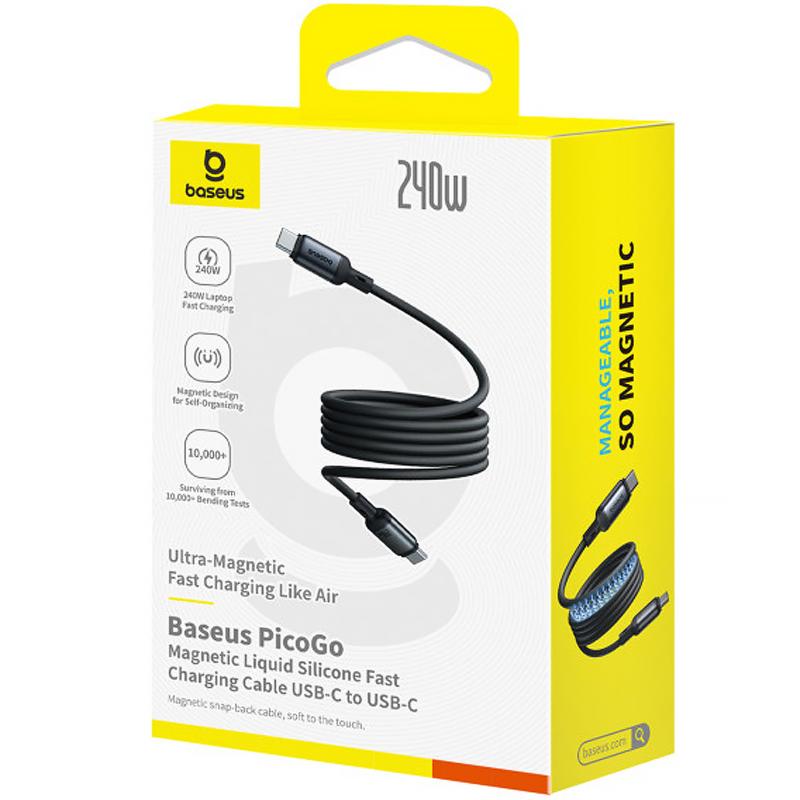 Дата кабель Baseus PicoGo Type-C to Type-C 240W (2m) (E04233) на картинке №2