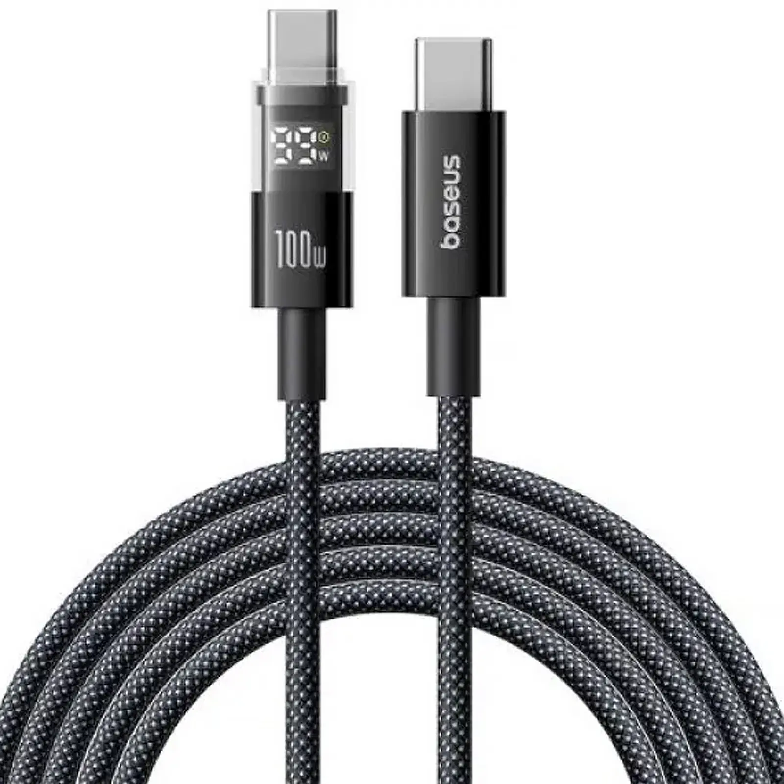Дата кабель Baseus Display 2 Type-C to Type-C 100W (1m) (P10382702), Cosmic Black 1, купить оптом с доставкой