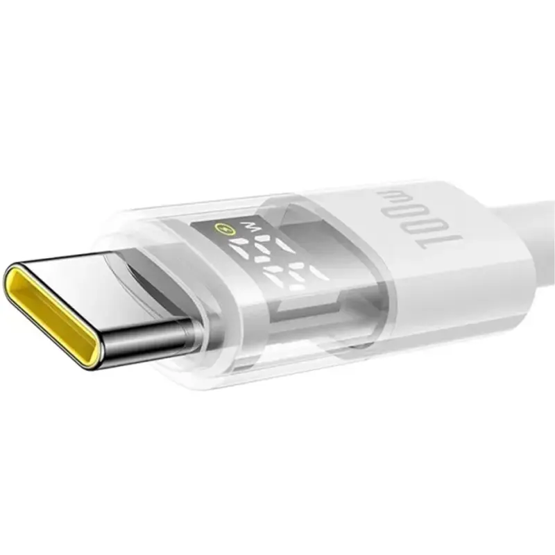 Дата кабель Baseus Display 2 Type-C to Type-C 100W (1m) (P10382702), Moon White 2, купить оптом с доставкой