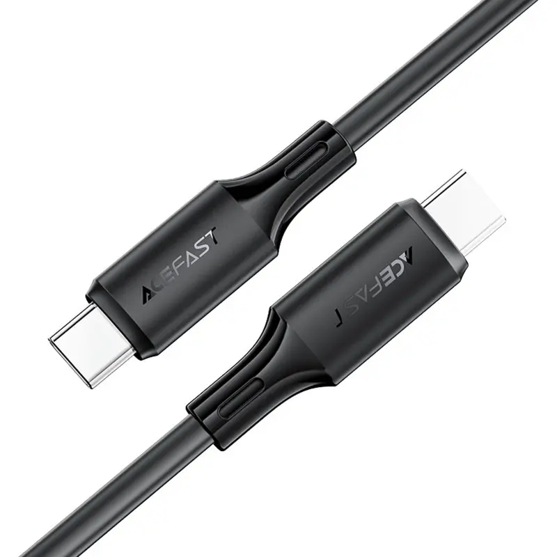 Дата кабель Acefast C17-03 Type-C to Type-C 60W (1.2m), Black 3, купить оптом с доставкой