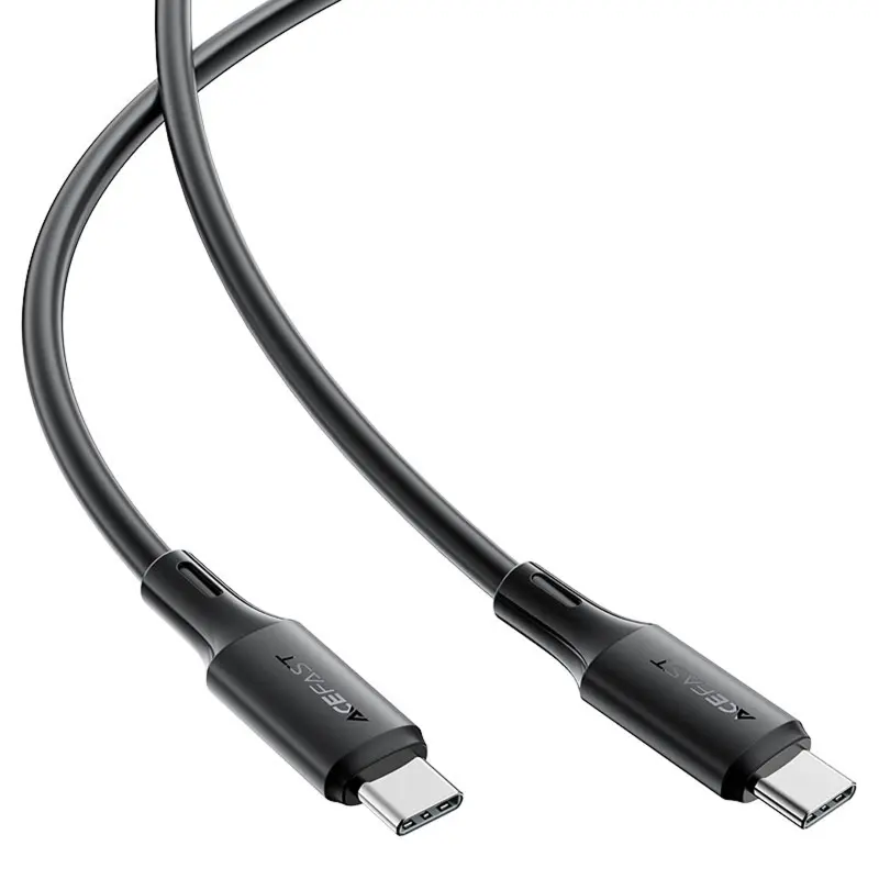 Дата кабель Acefast C17-03 Type-C to Type-C 60W (1.2m), Black 4, купить оптом с доставкой