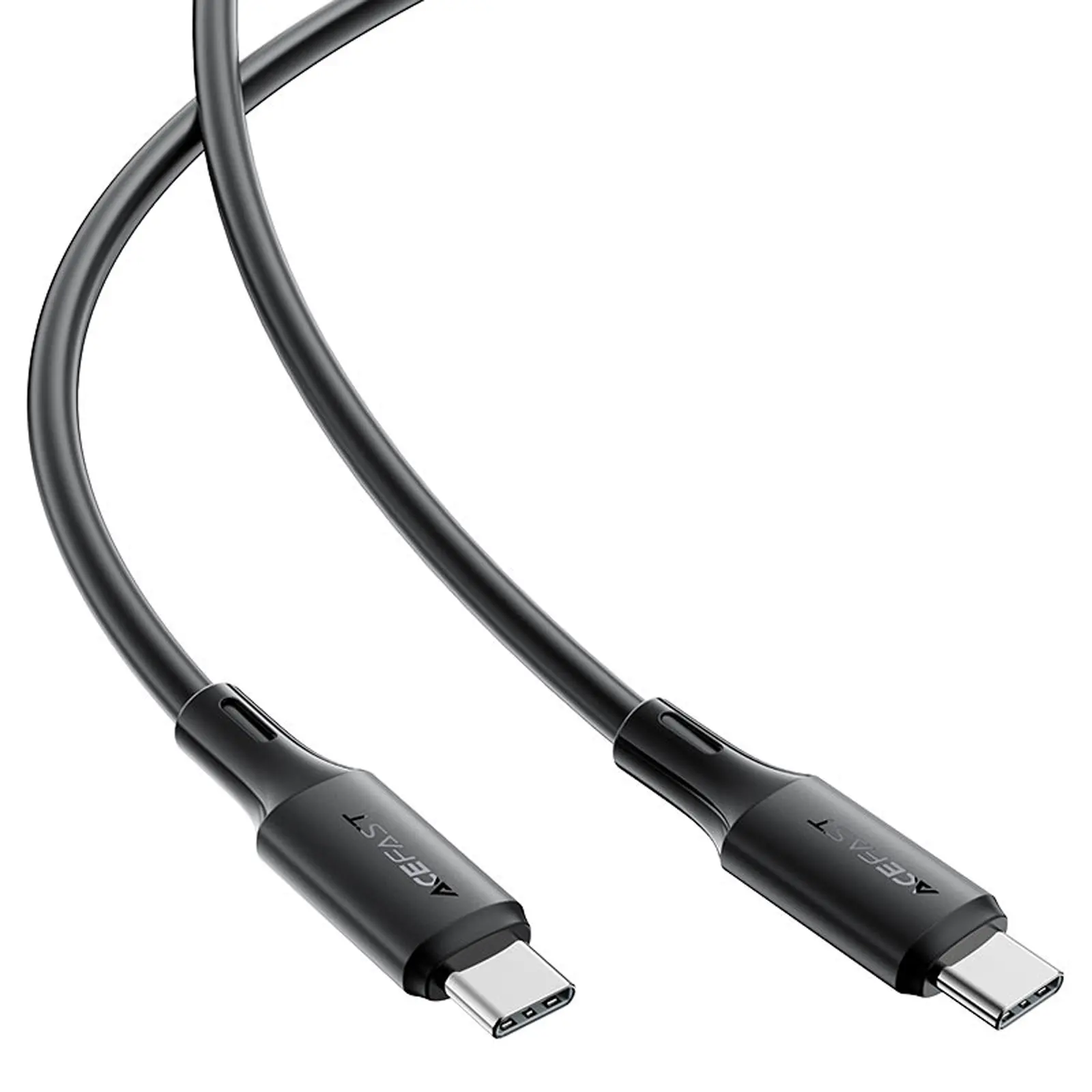 Дата кабель Acefast C17-03 Type-C to Type-C 60W (1.2m), Black 4, купить оптом с доставкой