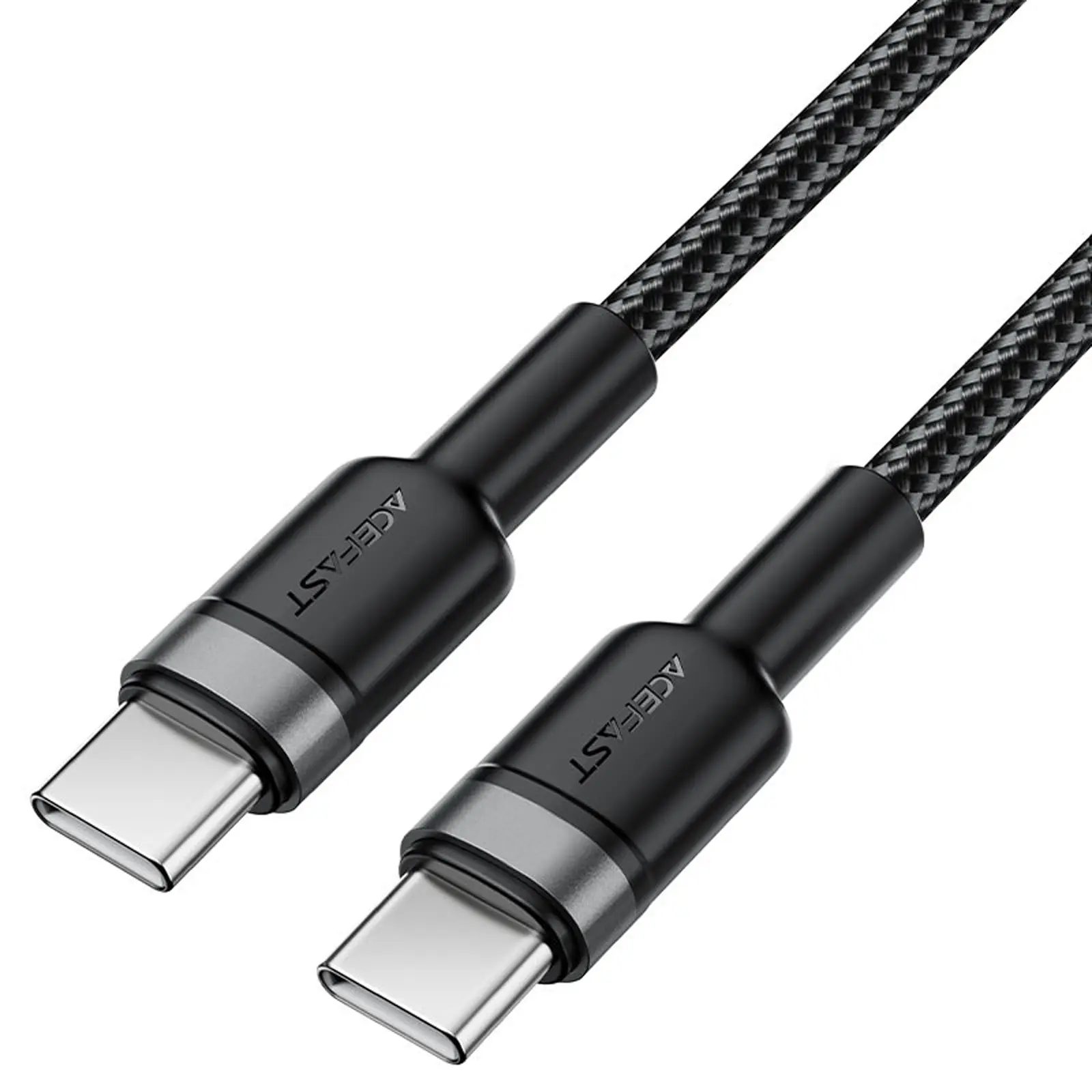 Дата кабель Acefast C22-03 Type-C to Type-C 60W (1.2m), Black 2, купить оптом с доставкой