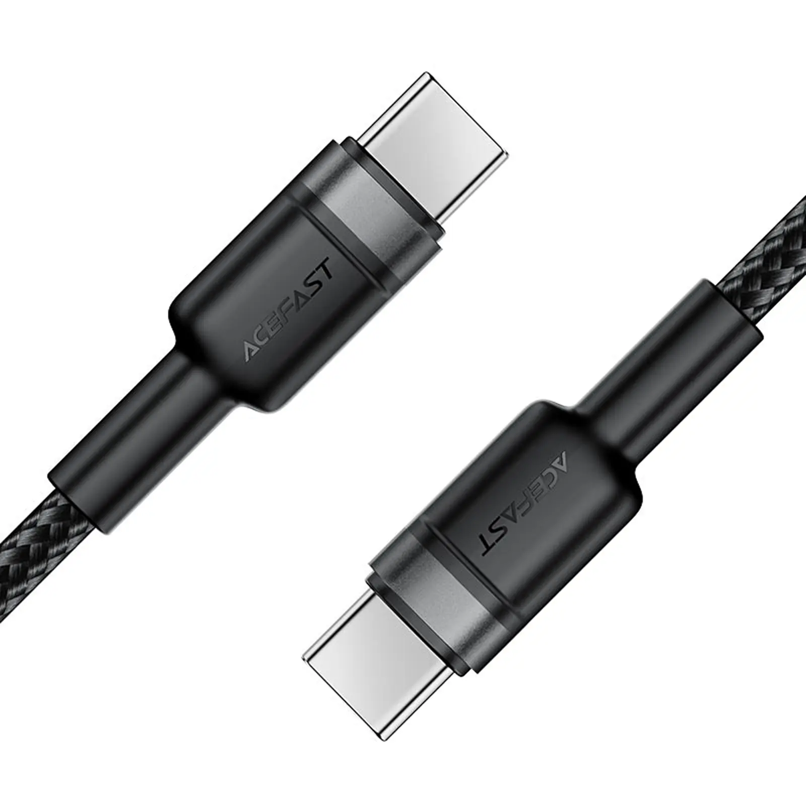 Дата кабель Acefast C22-03 Type-C to Type-C 60W (1.2m), Black 3, купить оптом с доставкой