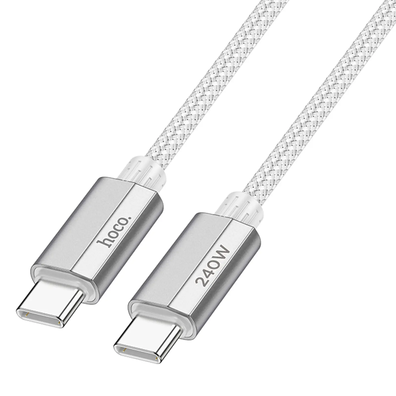Дата кабель Hoco U134 Primero Type-C to Type-C 240W (1.8m), Gray 1, купить оптом с доставкой
