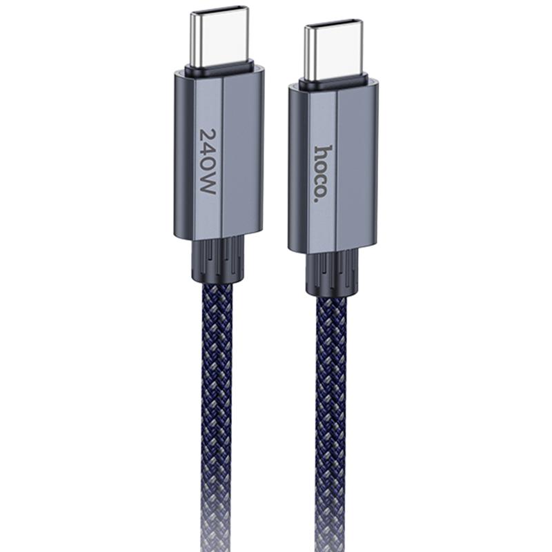 Дата кабель Hoco U134 Primero Type-C to Type-C 240W (1.8m) на картинке №1