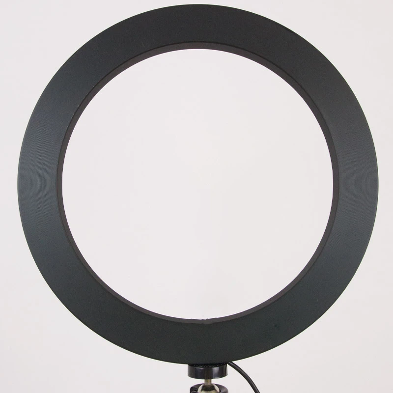 Уценка Кольцевая светодиодная LED лампа Flat Ring 8", Поврежденная упаковка / Black 1, купить оптом с доставкой