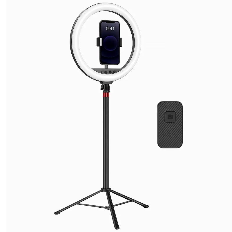 Кольцевая светодиодная LED лампа Neepho L15 + stand на картинке №1