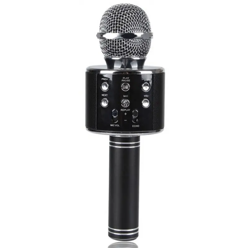 Караоке Микрофон-колонка WS858, Black, купить оптом с доставкой