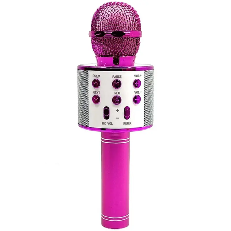 Караоке Микрофон-колонка WS858, Pink, купить оптом с доставкой