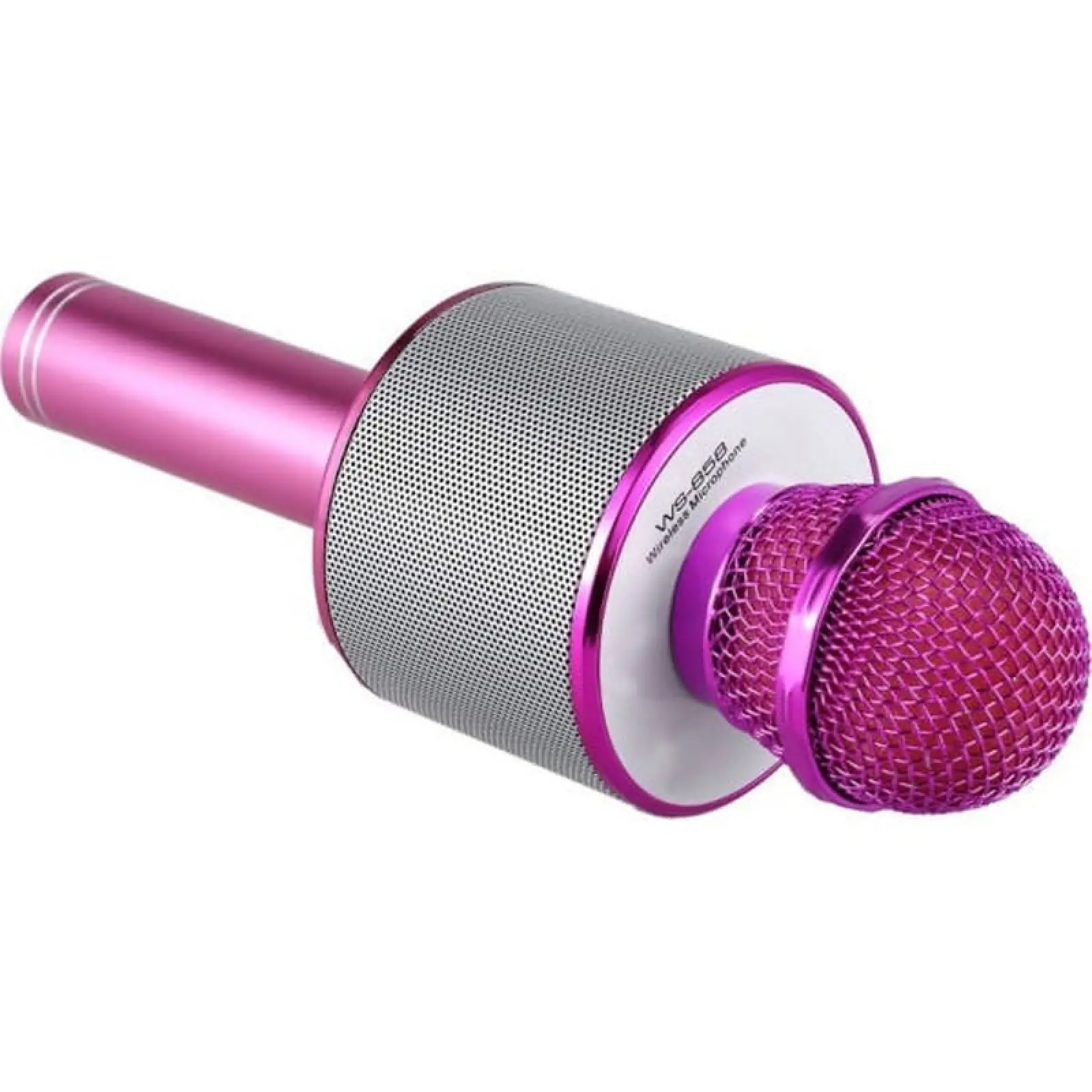 Караоке Микрофон-колонка WS858, Pink 2, купить оптом с доставкой