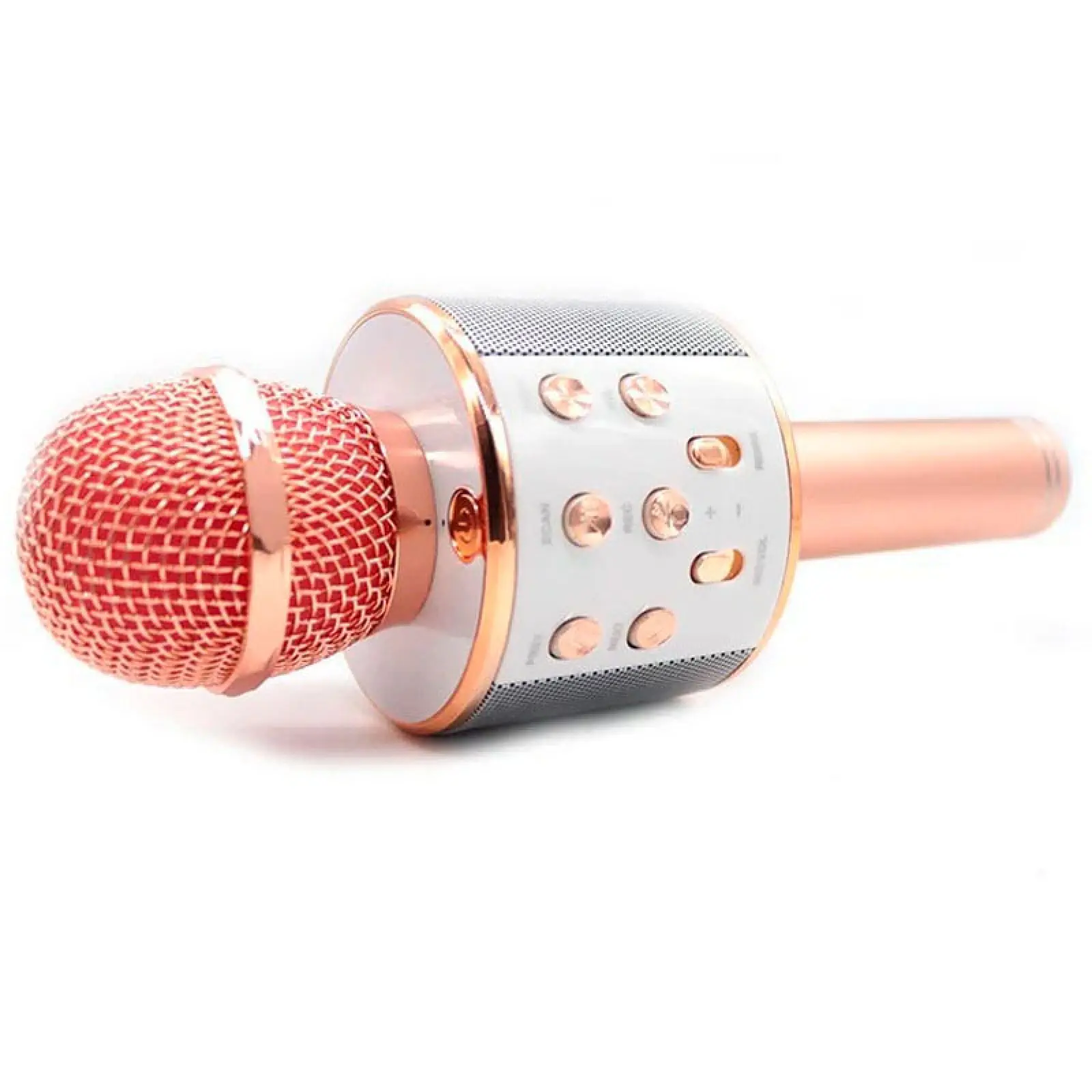 Караоке Микрофон-колонка WS858, Rose Gold 2, купить оптом с доставкой