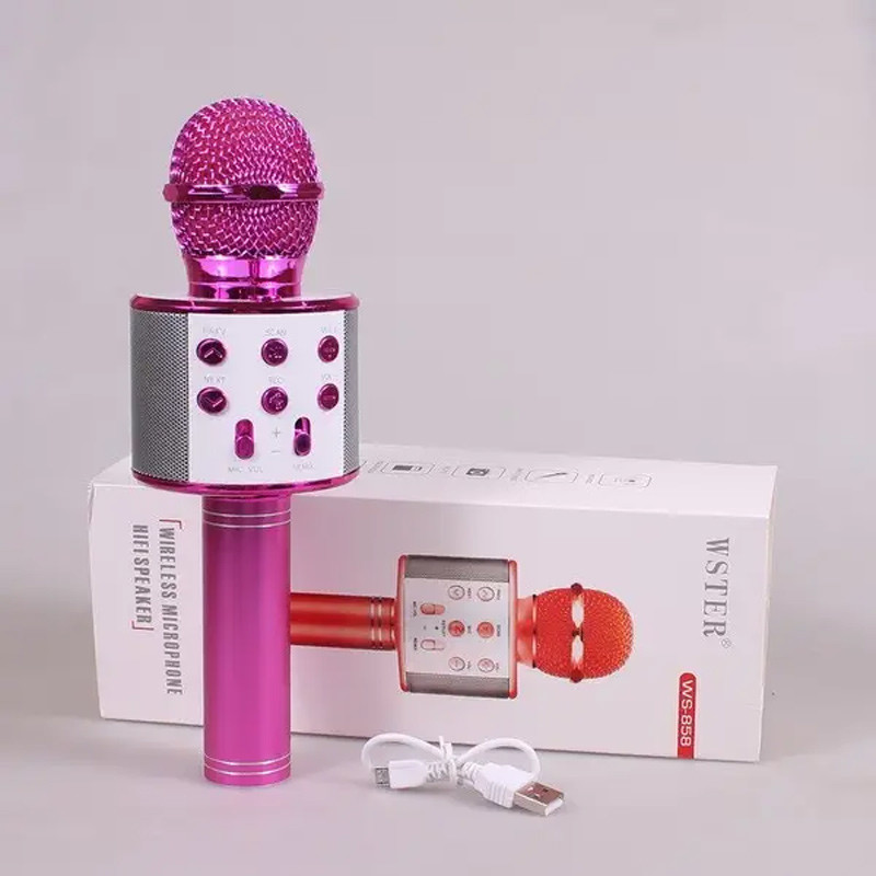 Караоке Мікрофон-колонка WS858L на малюнкі №3