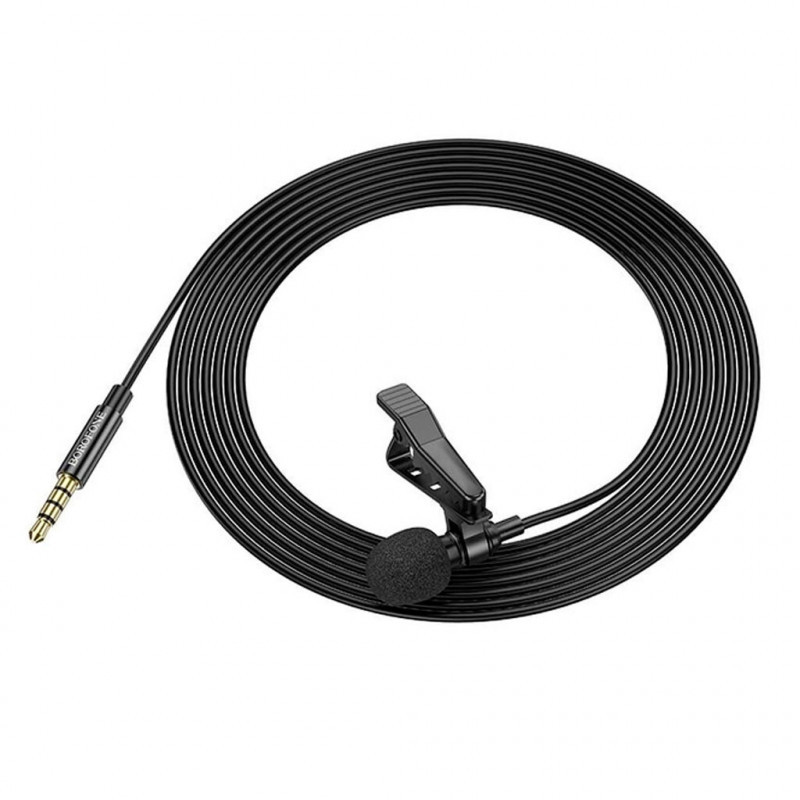 Мікрофон петличний Borofone BFK11 Elegant lavalier 3.5mm (2m) на малюнкі №4