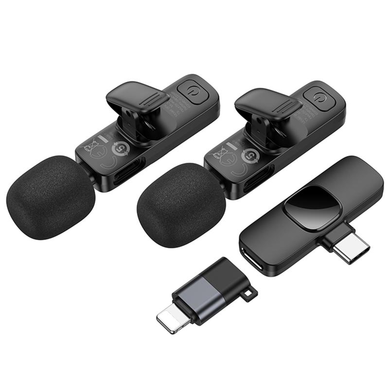 Петличний бездротовий мікрофон Borofone BFK15 Dual-mic lavalier Lightning/Type-C на малюнкі №2