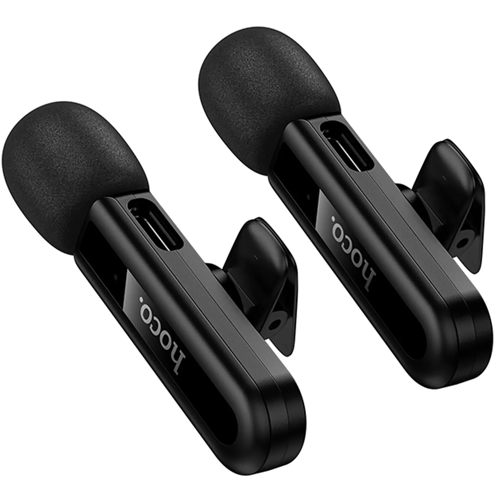 Петличний бездротовий мікрофон Hoco L20A Mini Voice (Lightning/Type-C) 60 mAh, Black 3, купити оптом з доставкою