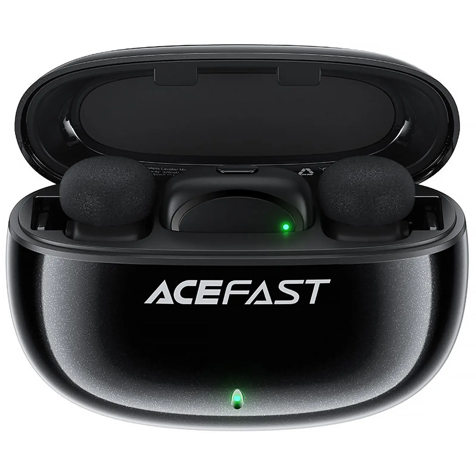 Петличный беспроводной микрофон Acefast R2 Dual-mic Type-C, Black 3, купить оптом с доставкой