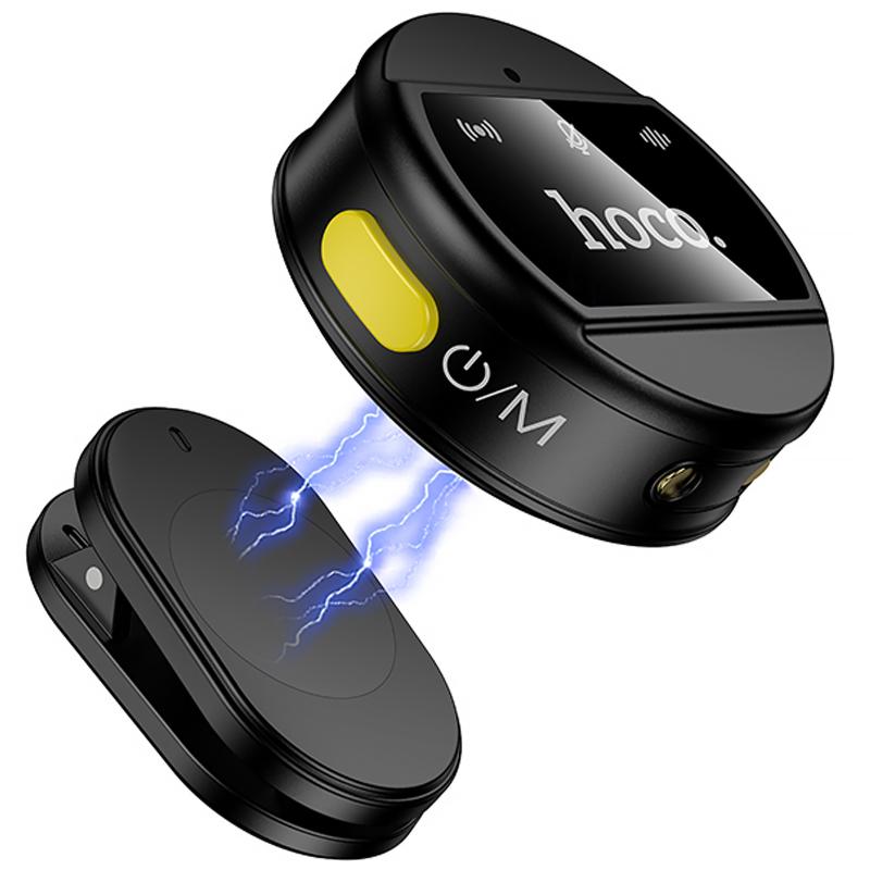 Петличний бездротовий мікрофон Hoco L22 Bright 2in1 (Lightning/Type-C) на малюнкі №4