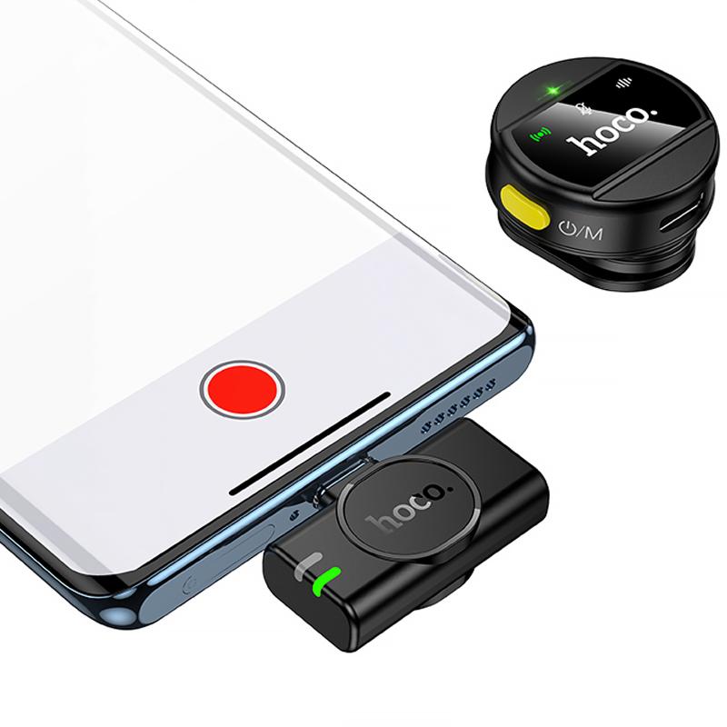 Петличний бездротовий мікрофон Hoco L21 Charm Type-C на малюнкі №2