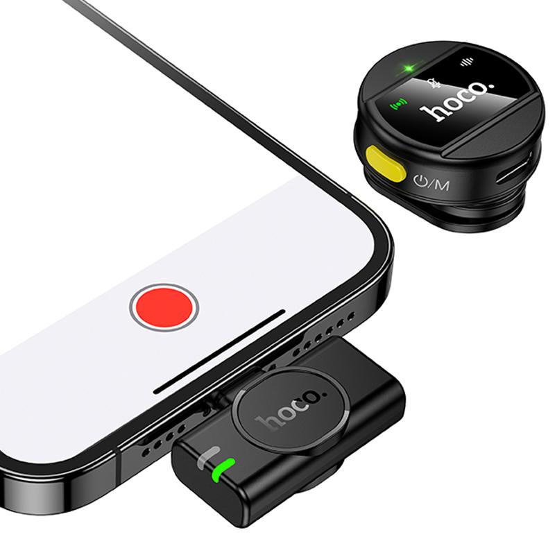 Петличний бездротовий мікрофон Hoco L21 Charm Lightning на малюнкі №3