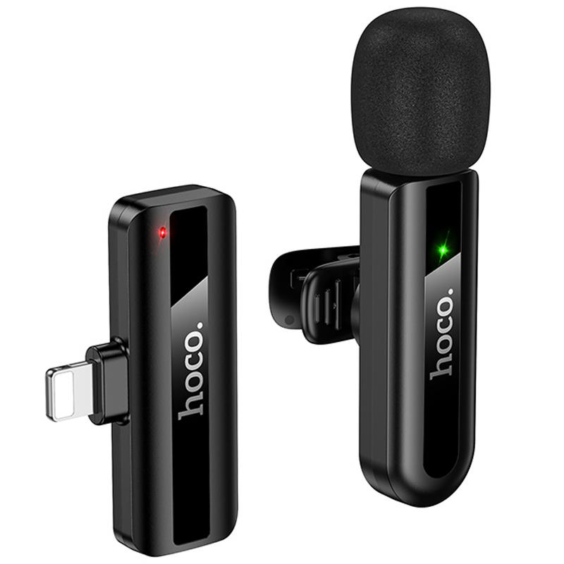 Петличний бездротовий мікрофон Hoco L20 Fair Lightning на малюнкі №1