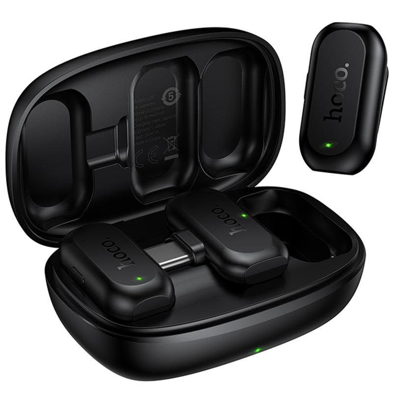 Петличний бездротовий мікрофон Hoco L26 Dual-mic Smart AI (Type-C) на малюнкі №1