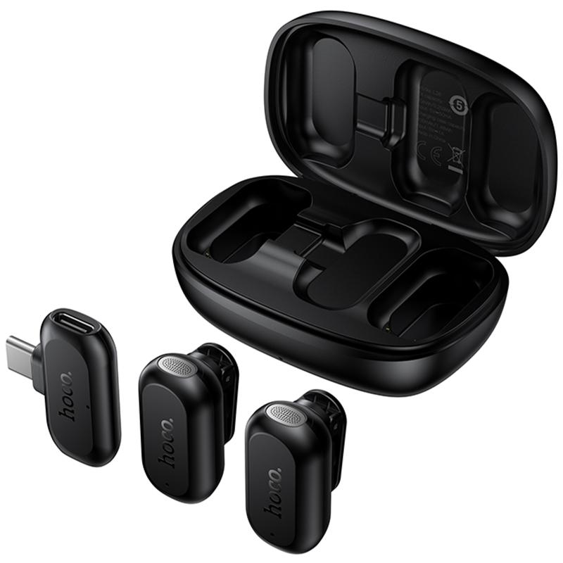 Петличний бездротовий мікрофон Hoco L26 Dual-mic Smart AI (Type-C) на малюнкі №3