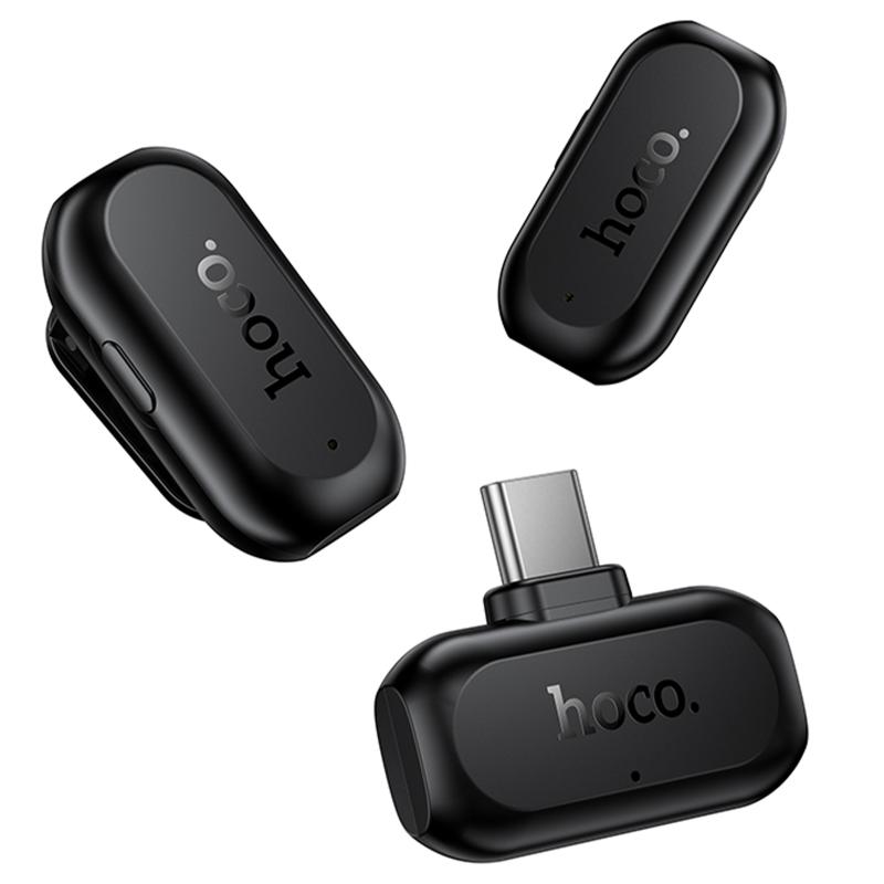 Петличний бездротовий мікрофон Hoco L26 Dual-mic Smart AI (Type-C) на малюнкі №5