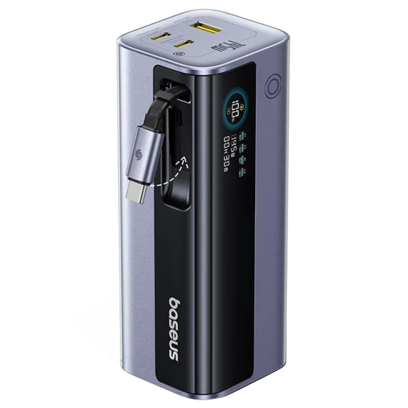 Портативний ЗП Power Bank Baseus EnerGeek GR11 PD200W with cable 25000 mAh, Space Grey 2, купити оптом з доставкою