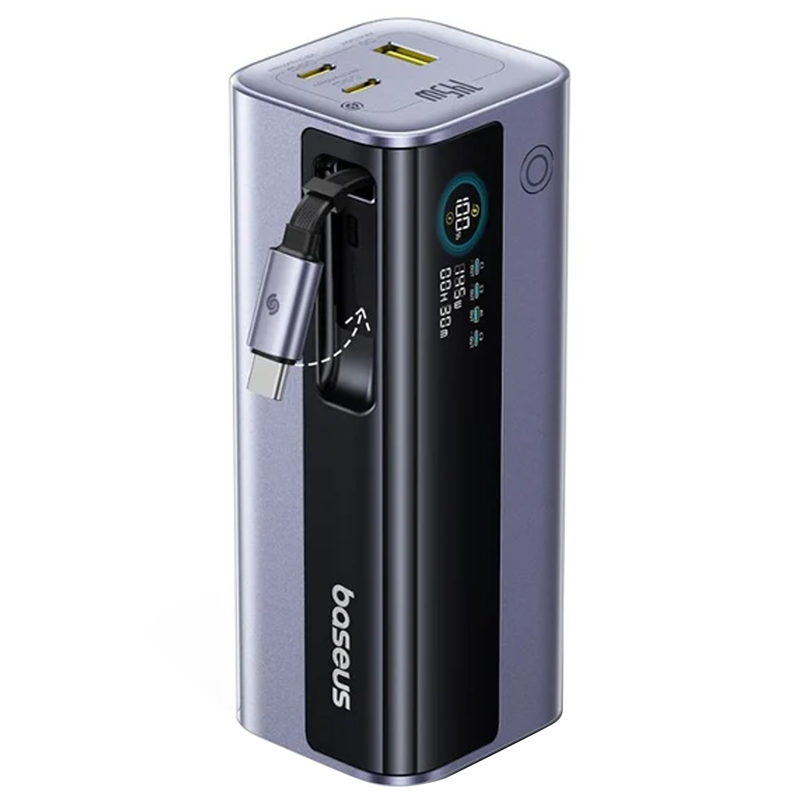 Портативний ЗП Power Bank Baseus EnerGeek GR11 PD200W with cable 25000 mAh, Space Grey 2, купити оптом з доставкою