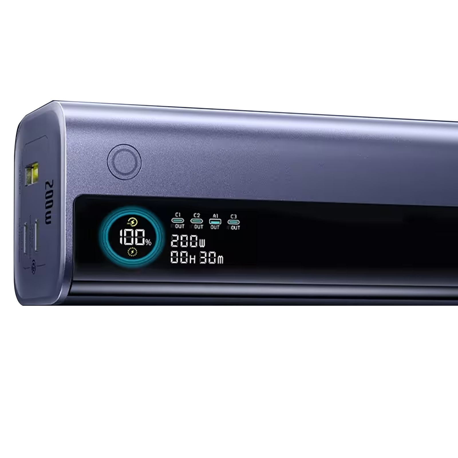 Портативний ЗП Power Bank Baseus EnerGeek GR11 PD200W with cable 25000 mAh, Space Grey 3, купити оптом з доставкою