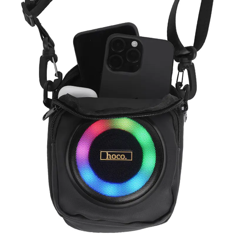 Сумка крос-боді зі вбудованою колонкою Hoco HC41 Wave Bass, Black 2, купити оптом з доставкою