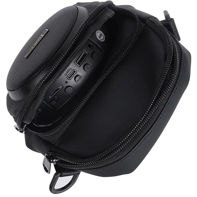 Сумка крос-боді зі вбудованою колонкою Hoco HC41 Wave Bass, Black 5, купити оптом з доставкою