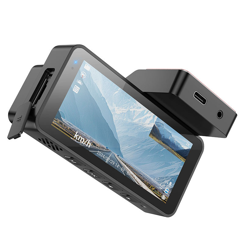 Відеореєстратор Hoco DV12 2K display + GPS (with rear camera) на малюнкі №3