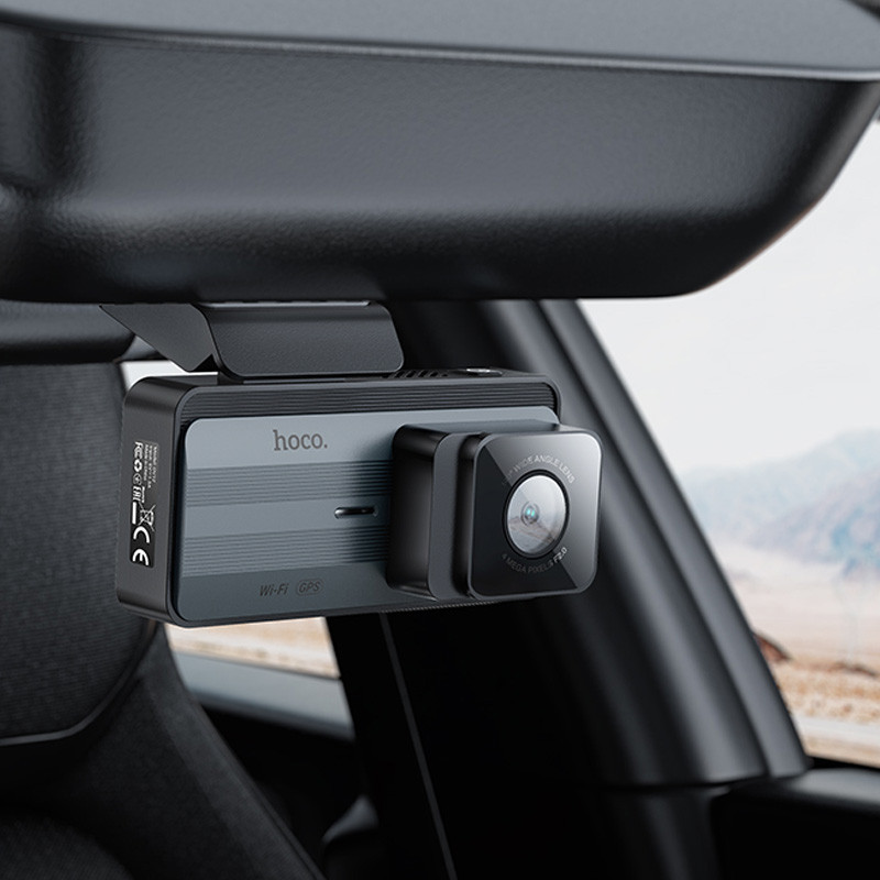Відеореєстратор Hoco DV12 2K display + GPS (with rear camera) на малюнкі №7
