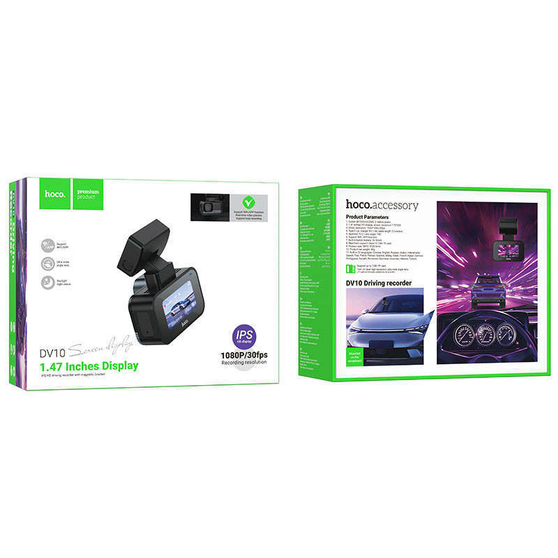 Відеореєстратор Hoco DV10 Mini Screen Dashcam на малюнкі №6