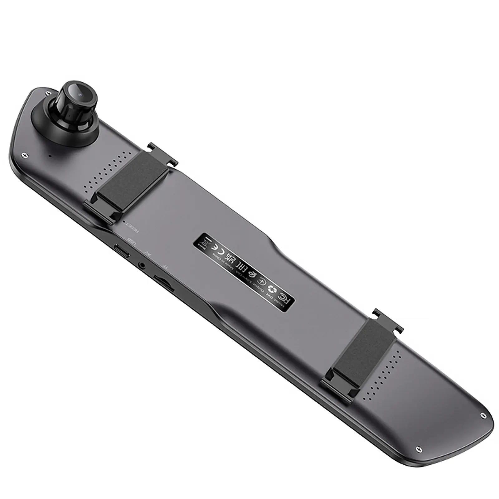 Автомобильный видеорегистратор зеркало Hoco DV4 4.5-inch display with rear camera (1080P+720P), Iron gray 3, купить оптом с доставкой