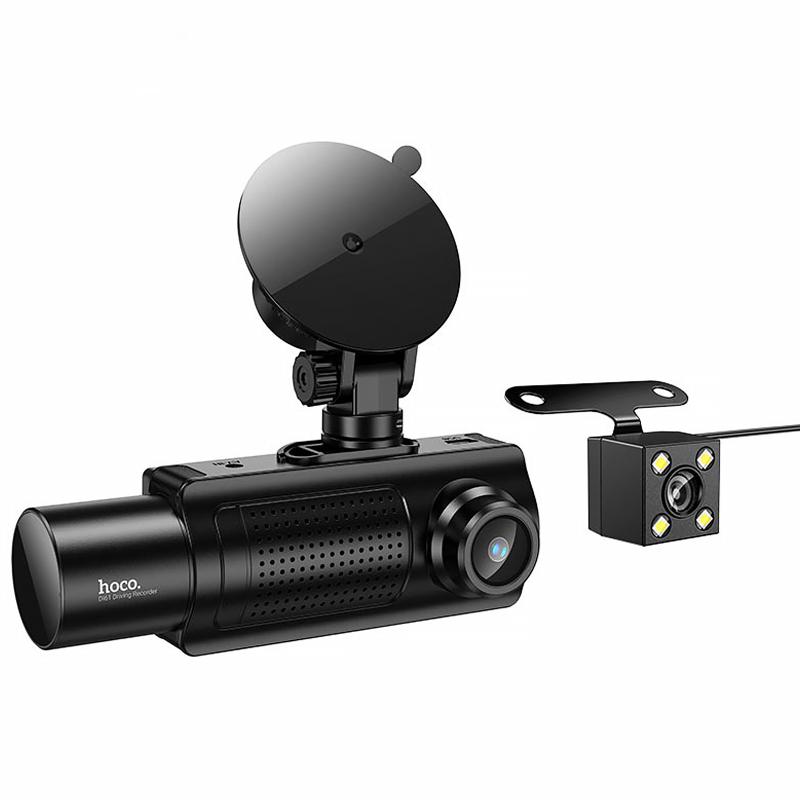 Відеореєстратор Hoco DI61 3.16-inch display with rear camera (1280+720P) на малюнкі №1