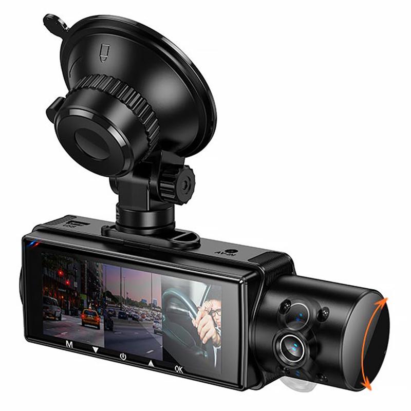 Відеореєстратор Hoco DI61 3.16-inch display with rear camera (1280+720P) на малюнкі №4