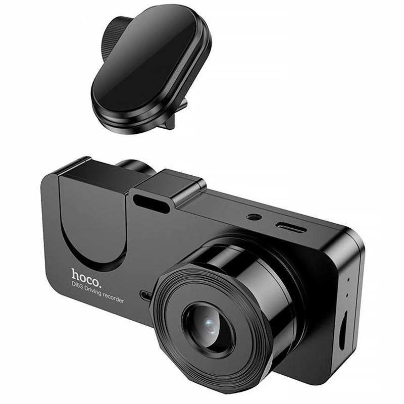 Відеореєстратор Hoco DI63 2-inch display with rear camera (480+480P) на малюнкі №3