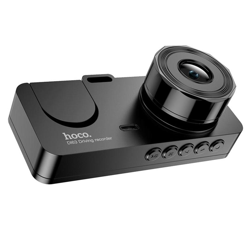 Відеореєстратор Hoco DI63 2-inch display with rear camera (480+480P) на малюнкі №7