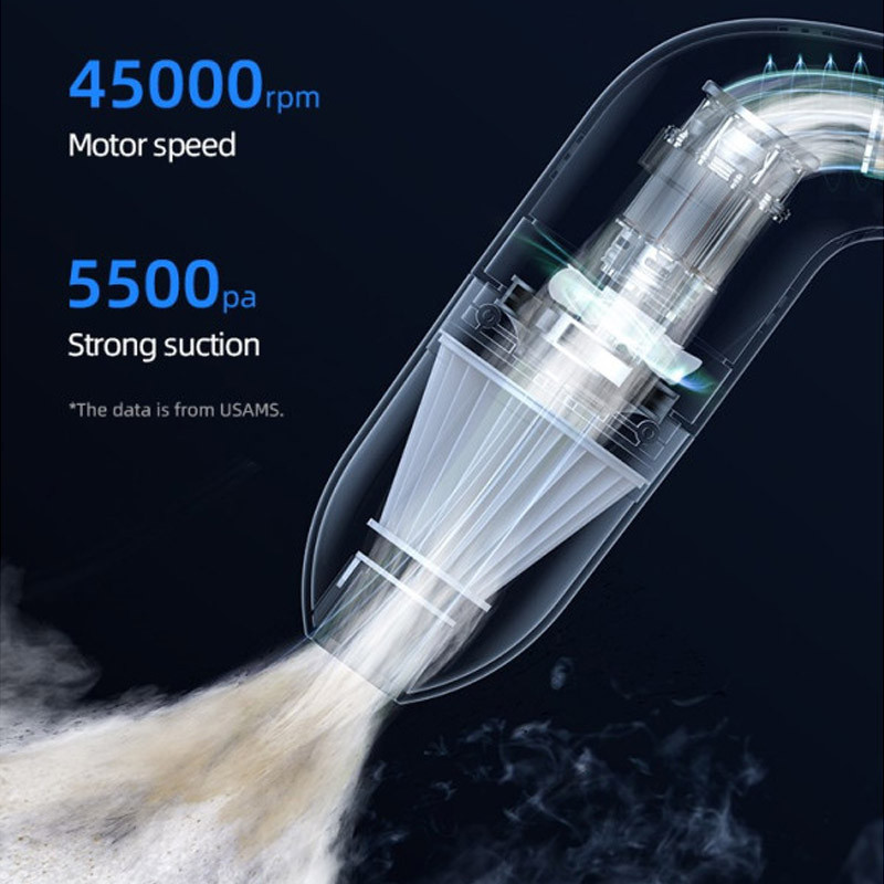 Портативний пилосос Usams US-ZB253 Mini LEJ Series на малюнкі №6