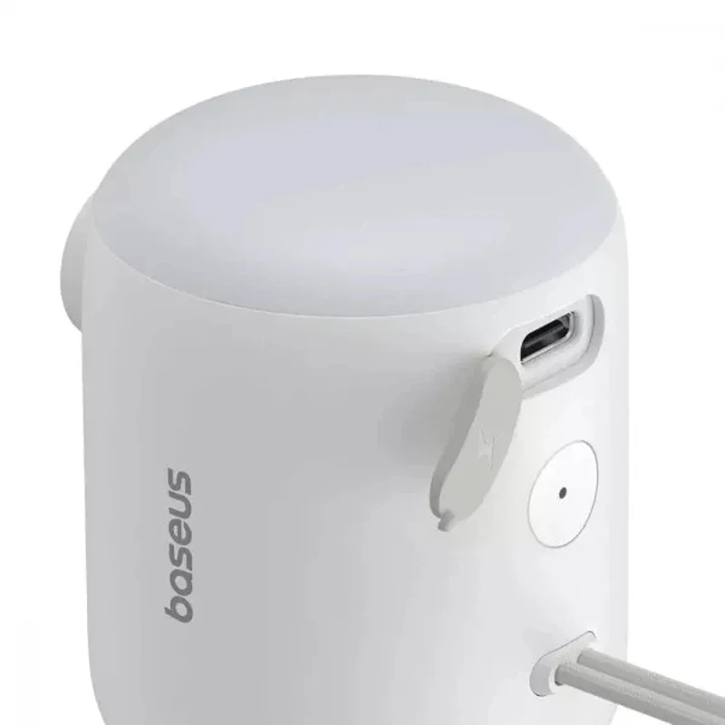 Портативный насос Baseus PocketGo Portable Air Pump 1600 mAh with LED lamp (C11157700221-00), Stellar White 3, купить оптом с доставкой