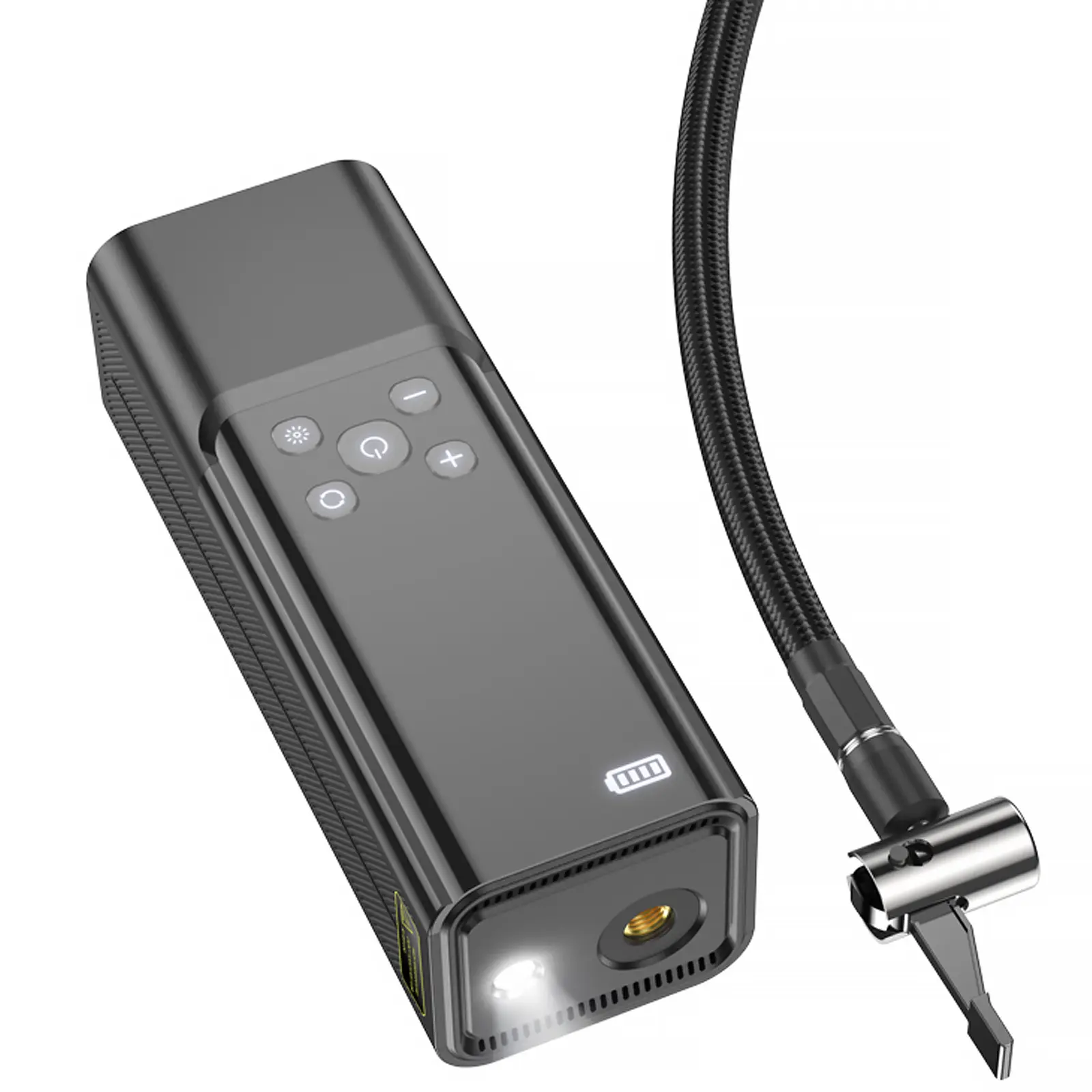 Автомобильный насос Hoco ZP7 Maddy smart (5000 mAh), Black 3, купить оптом с доставкой