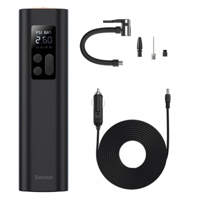 Уценка Автомобильный насос Baseus Super Mini Inflator Pump (CRCQ000001), Вскрытая упаковка / Black 3, купить оптом с доставкой