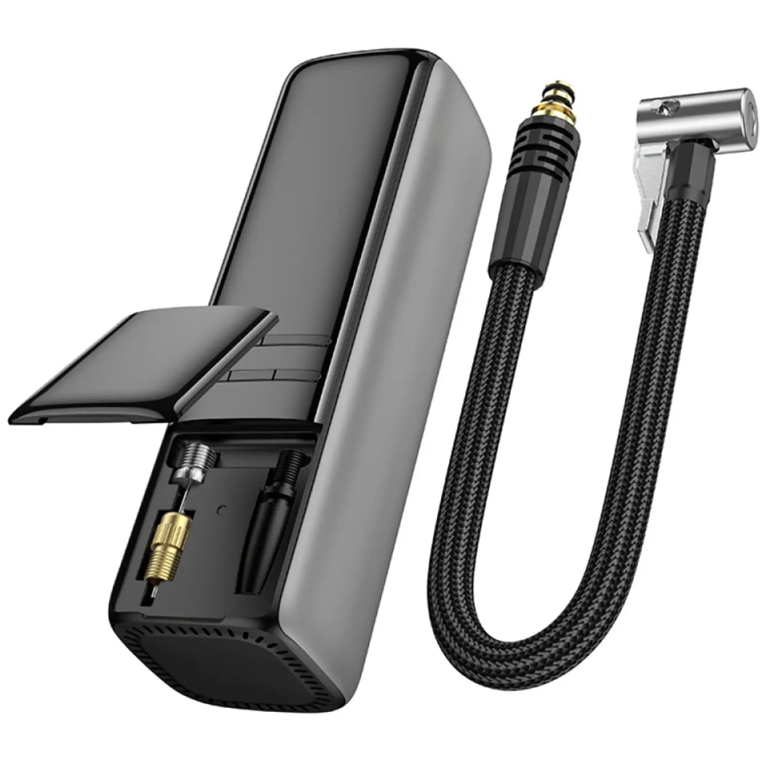 Уценка Автомобильный насос Borofone FC1 Air Pump, Мятая упаковка / Black Gray 3, купить оптом с доставкой