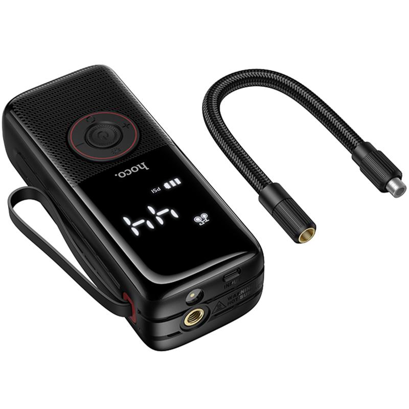 Автомобильный насос Hoco ZP18 Enlighten smart air pump на картинке №5