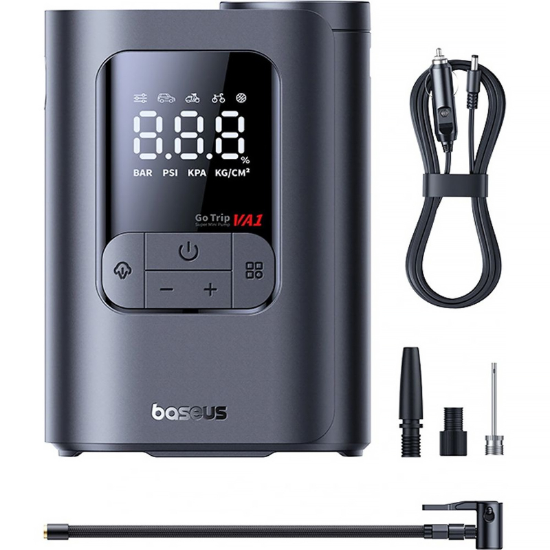 Портативный насос Baseus GoTrip VA1 Super Mini 22-Cylinder 5000 mAh (C01197) на картинке №3