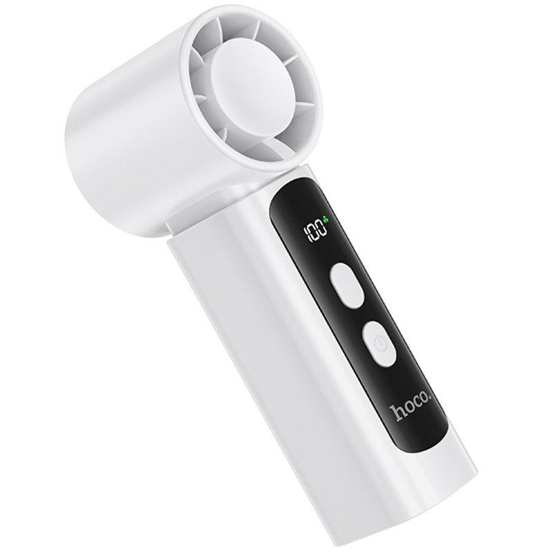 Портативный вентилятор Hoco HX601 handheld folding fan 3000 mAh, White 4, купить оптом с доставкой